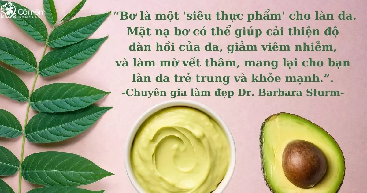 đắp mặt nạ bơ