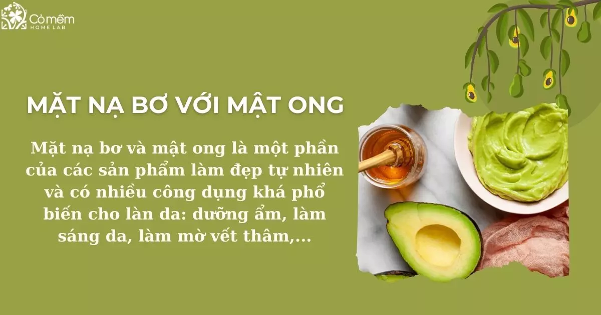 đắp mặt nạ bơ