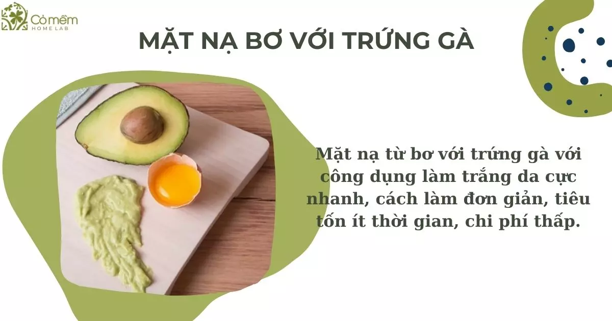 đắp mặt nạ bơ