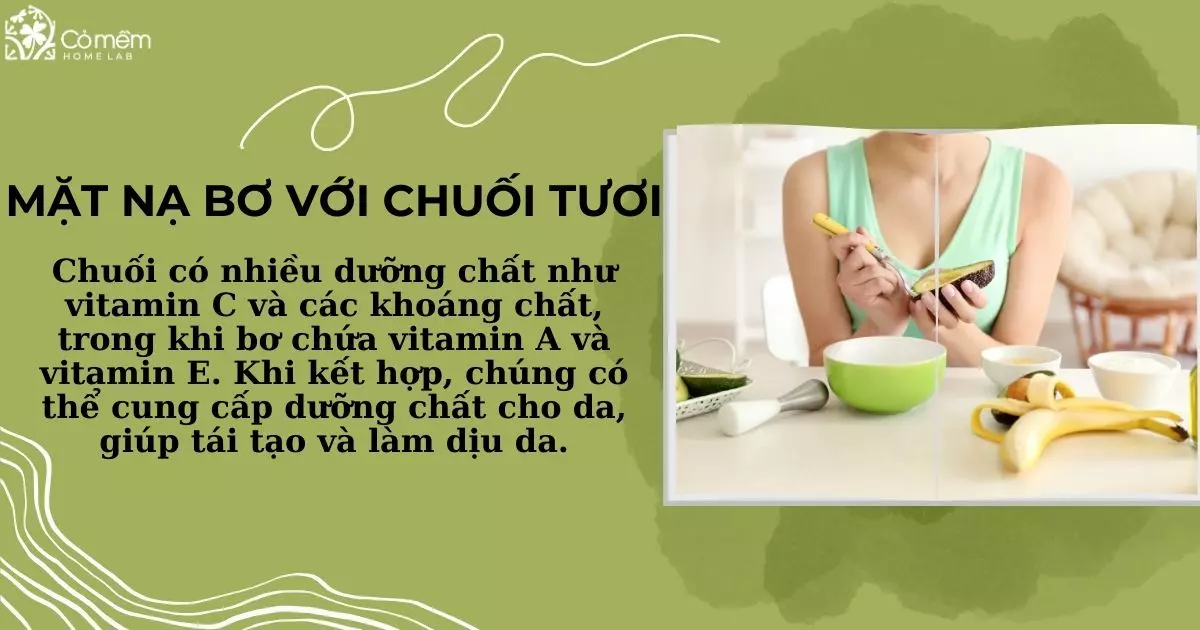 đắp mặt nạ bơ