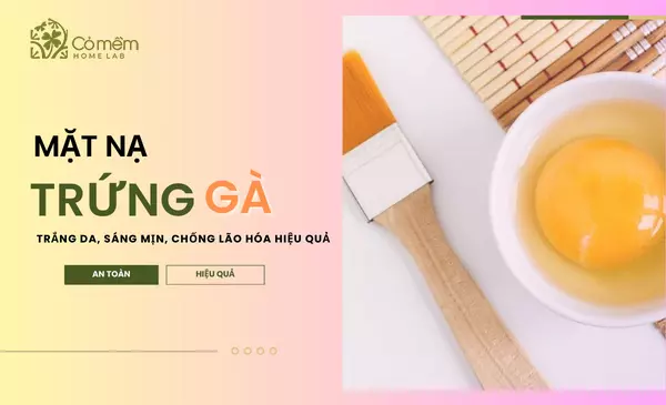 đắp mặt nạ trứng gà