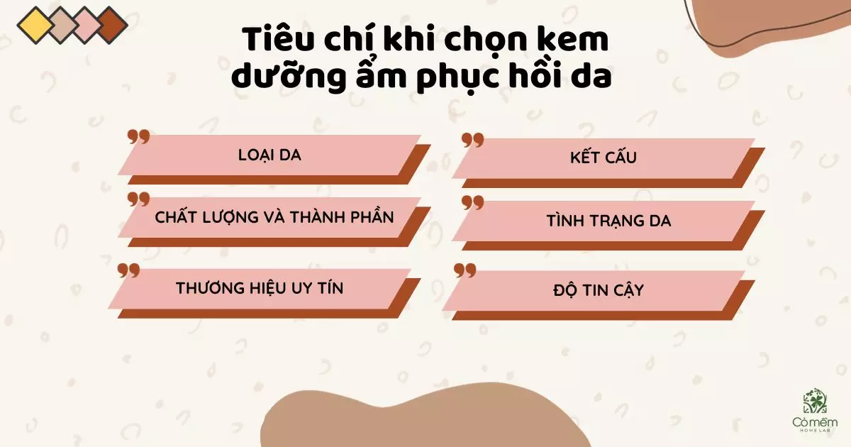 kem dưỡng ẩm phục hồi da