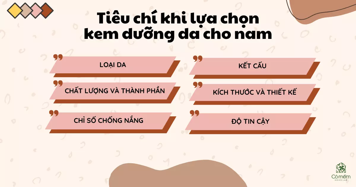 kem dưỡng da cho nam