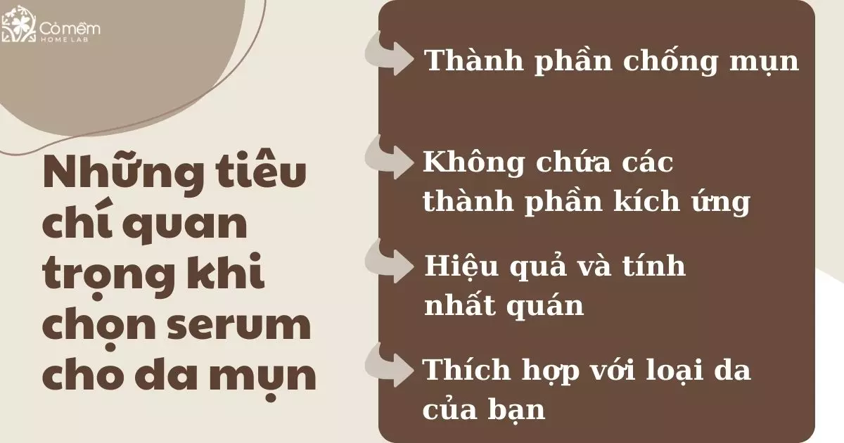 serum cho da mụn