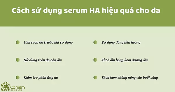 serum ha nên dùng sáng hay tối