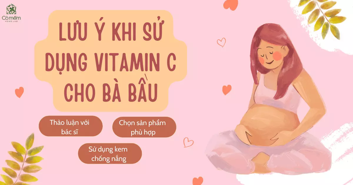 serum vitamin c cho bà bầu