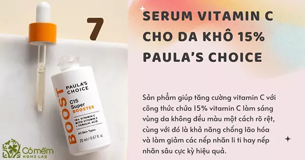 serum vitamin C cho da khô