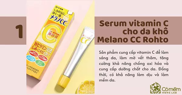 serum vitamin c cho da khô