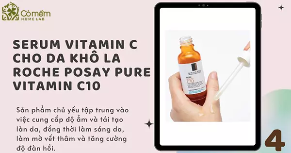 serum vitamin c cho da khô