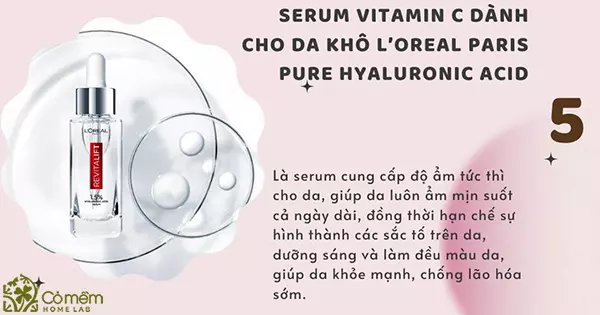 serum vitamin c cho da khô