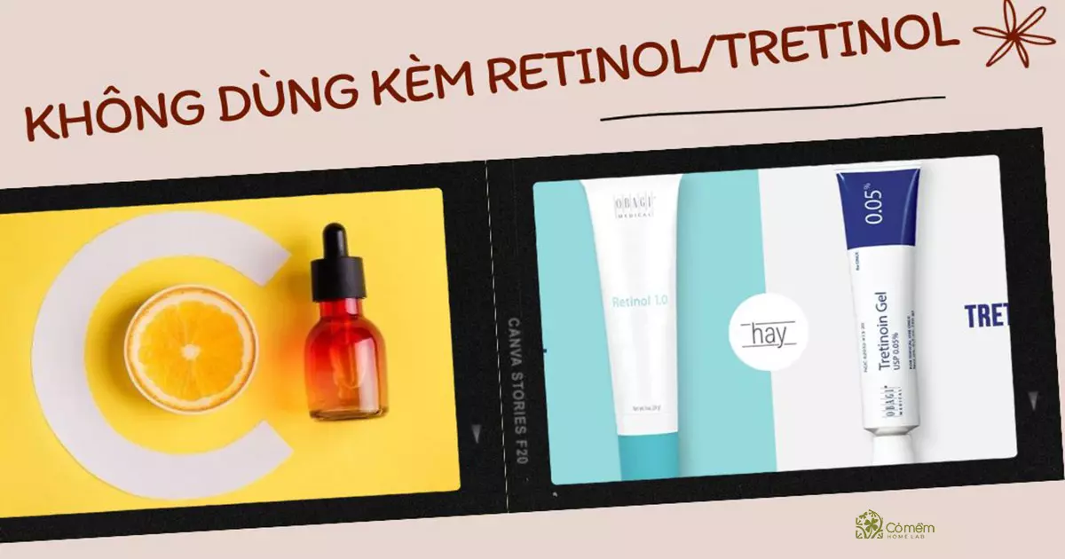 serum vitamin c không dùng chung với gì