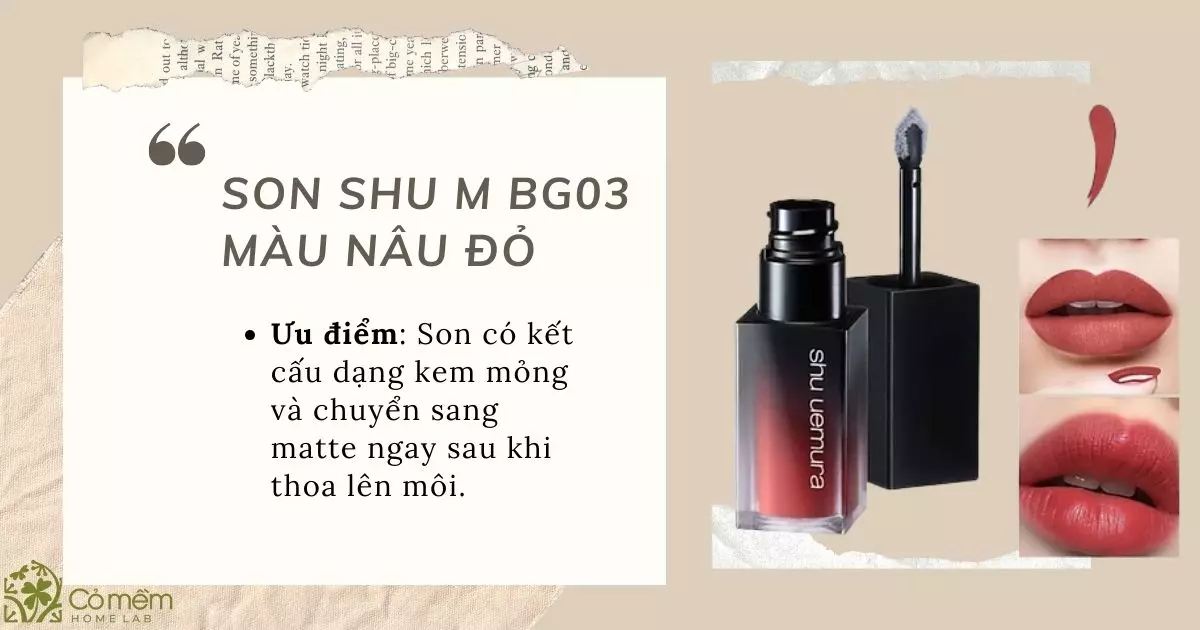 son màu đỏ nâu đất