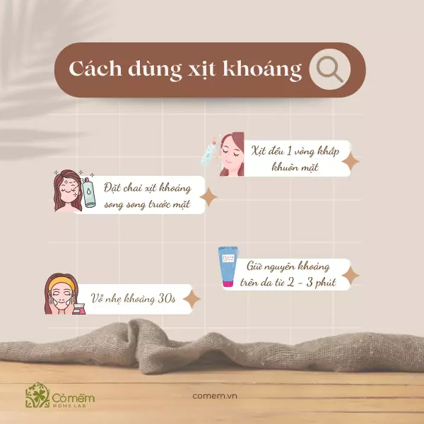 xịt khoáng mẹ mang thai