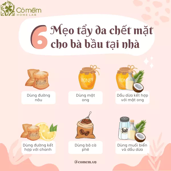 tẩy da chết an toàn cho bà bầu