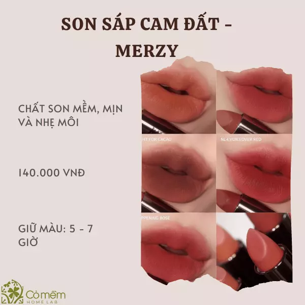 son sáp cam đất