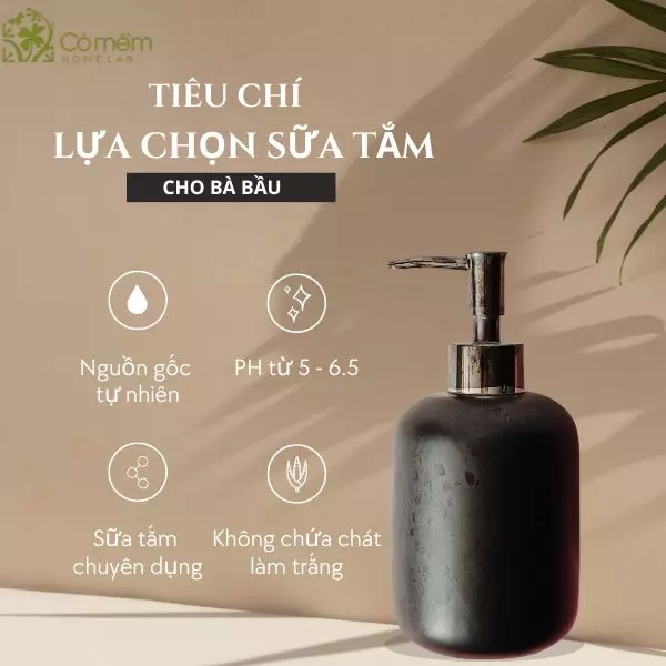 sữa tắm cho mẹ bầu