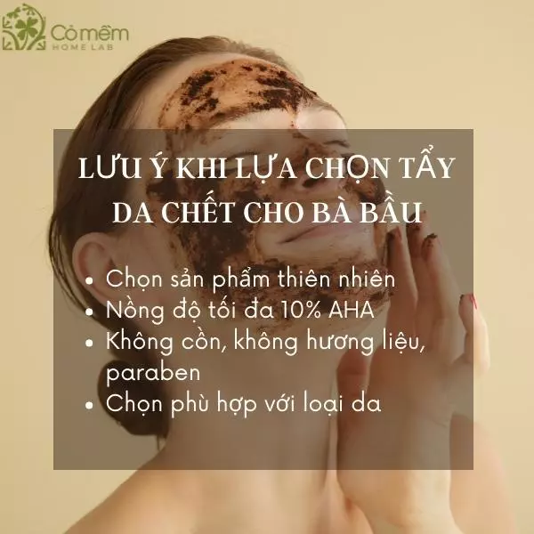 bầu dùng tẩy da chết được không