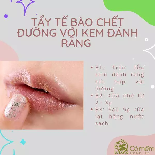 cách tẩy da chết bằng kem đánh răng