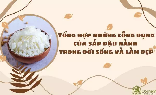 Tổng hợp những công dụng của sáp đậu nành trong đời sống và làm đẹp