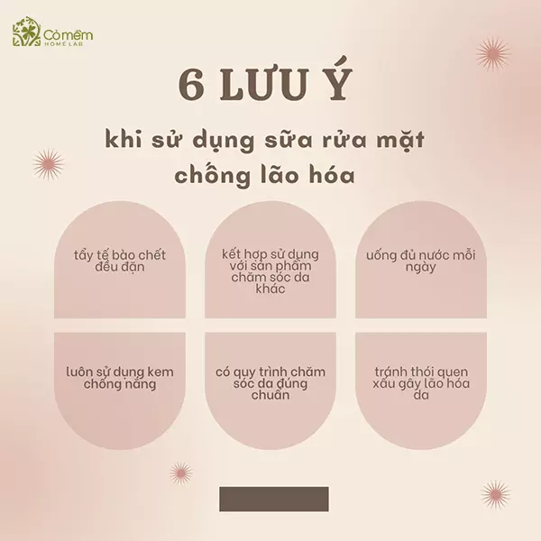 sữa rửa mặt chống lão hóa