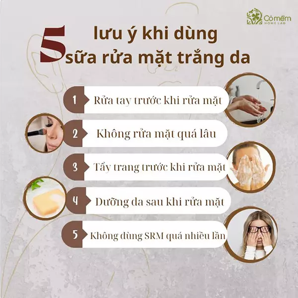 sữa rửa mặt trắng da