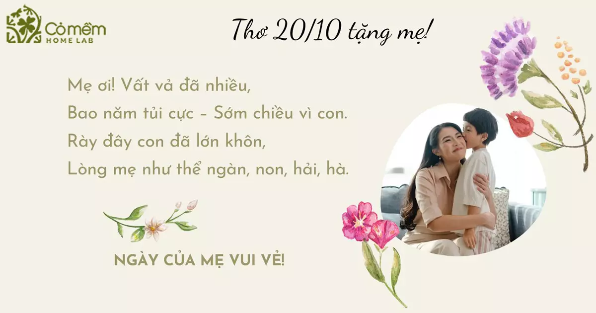 thơ 20/10 tặng mẹ