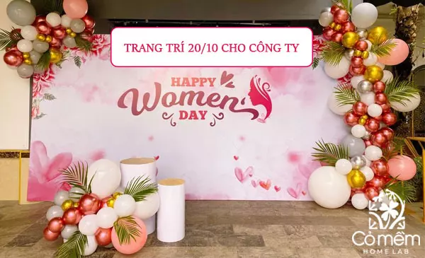 trang trí 20/10 cho công ty